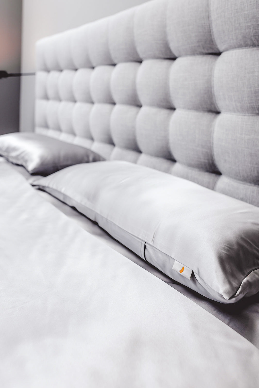Silk Bedding Grey
