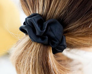 Maulbeerseiden Haargummi Größe L schwarz