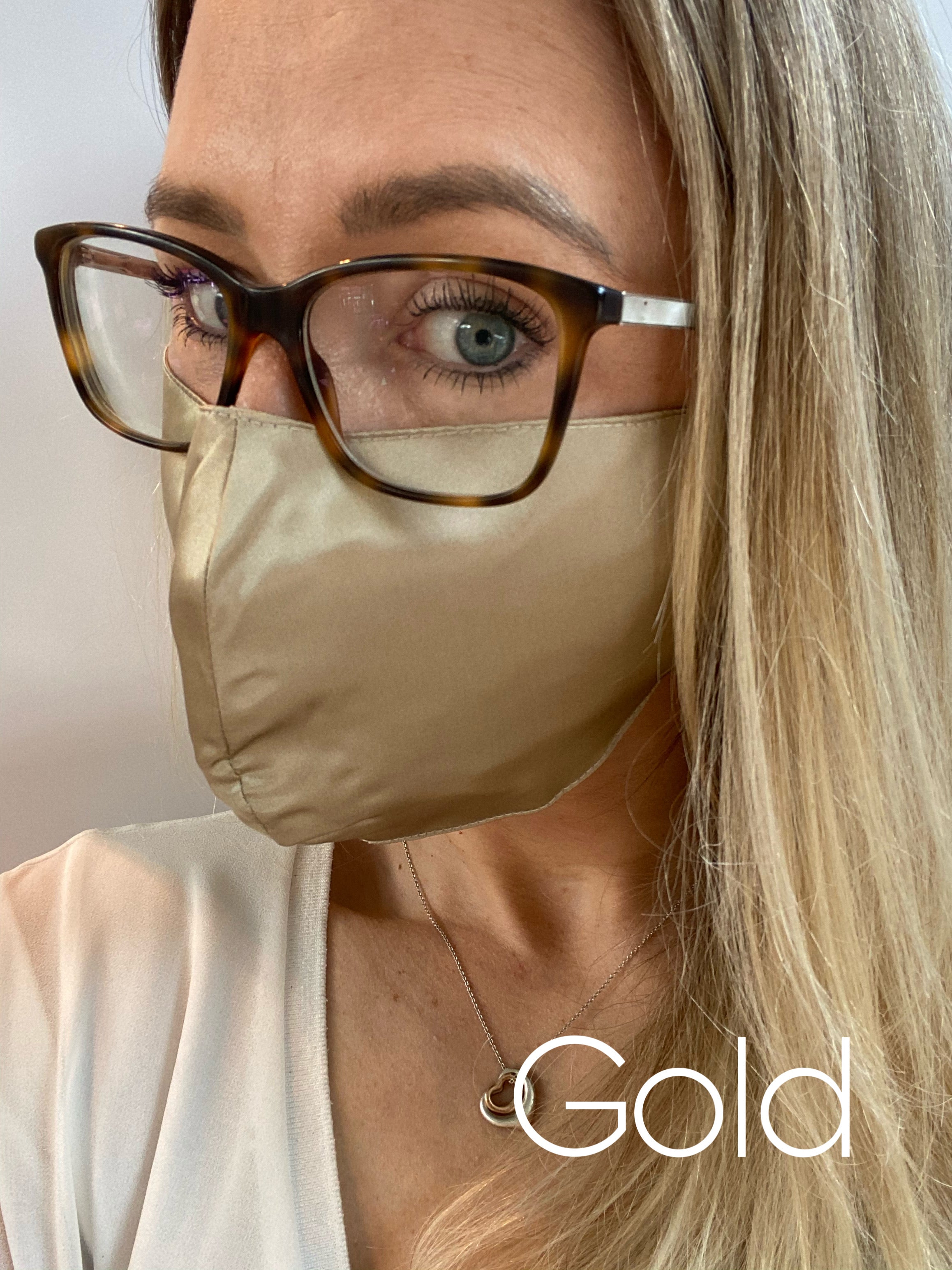 Mund-Nasen-Schutz aus reiner Maulbeerseide - Silk Couture