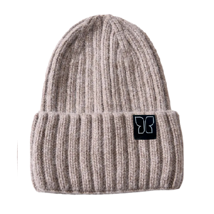 Angora-Woll-Mütze mit Maulbeerseiden-Innenseite