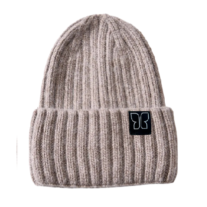 Angora-Woll-Mütze mit Maulbeerseiden-Innenseite