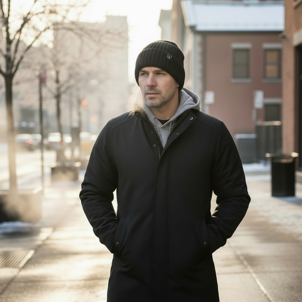 Angora-Woll-Mütze mit Maulbeerseiden-Innenseite