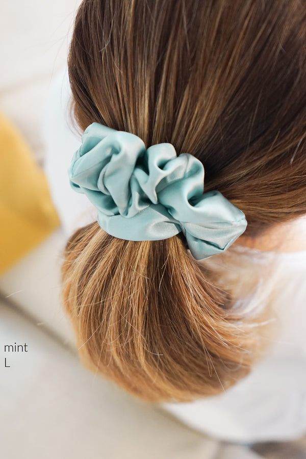 Seiden-Haargummi 3er-Set Größe L zum Mix & Match – Wunschfarben | Silk Couture