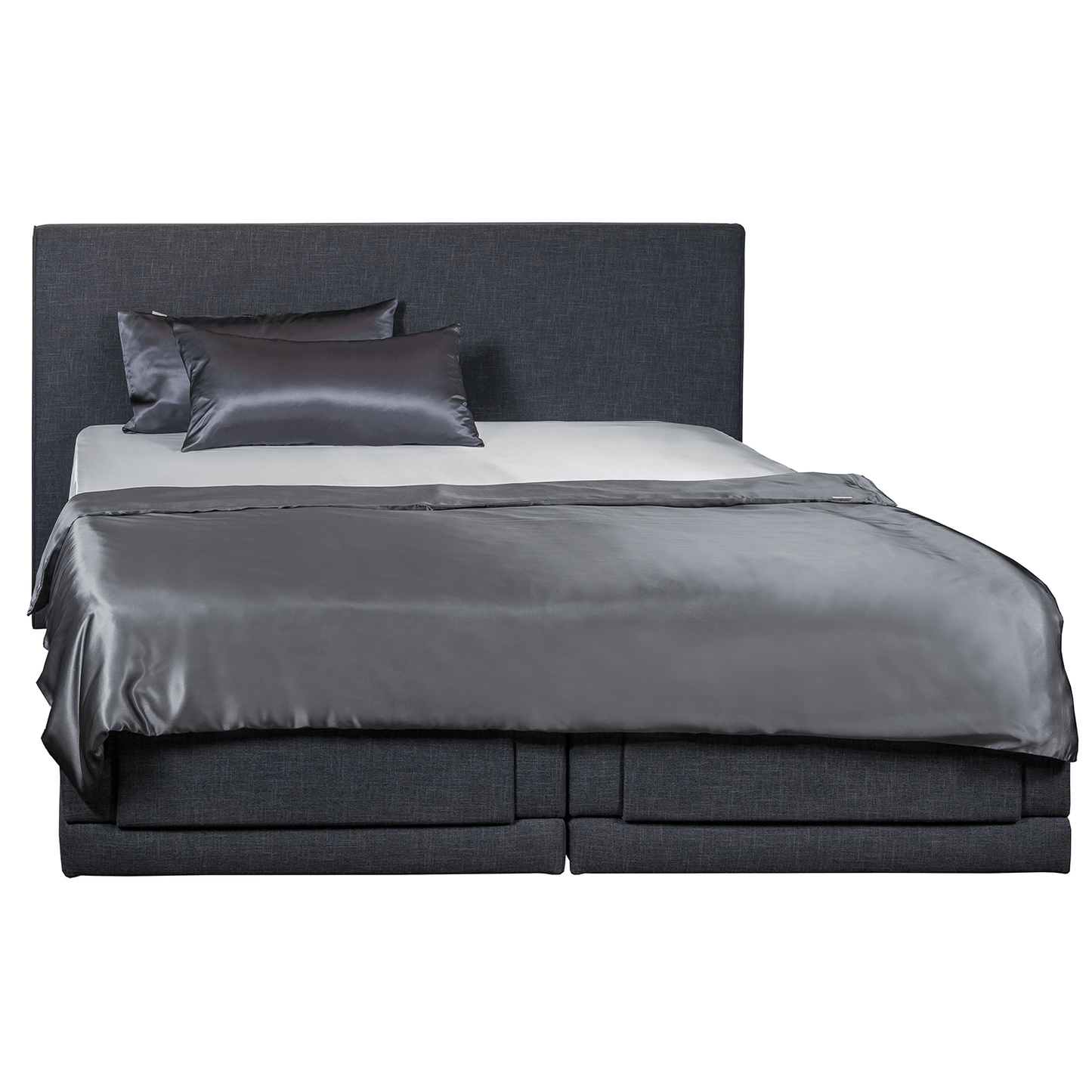 Load image into Gallery viewer, Silk bedclothes Anthracite

