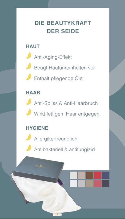 Geschenkidee Maulbeerseidenkissenbezug - Silk Couture