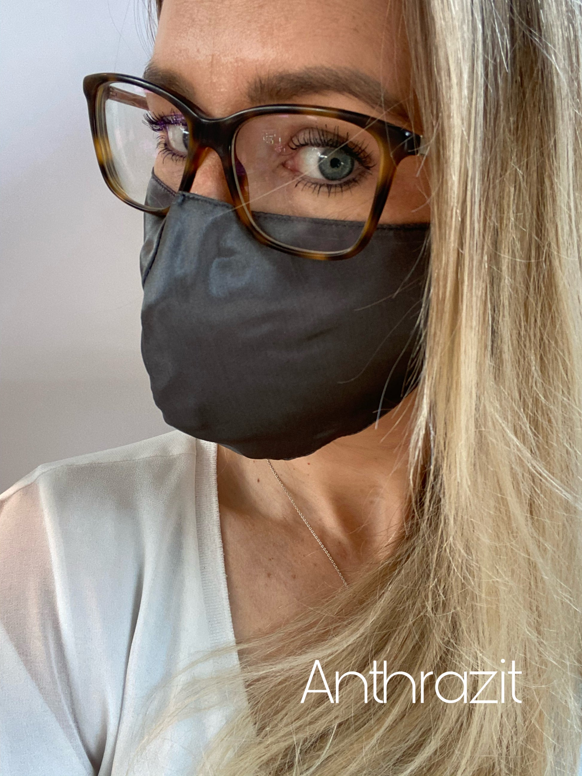 Mund-Nasen-Schutz aus reiner Maulbeerseide - Silk Couture