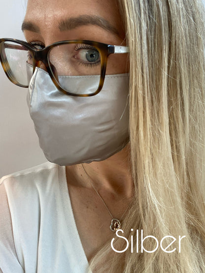 Mund-Nasen-Schutz aus reiner Maulbeerseide - Silk Couture