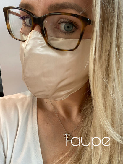 Mund-Nasen-Schutz aus reiner Maulbeerseide - Silk Couture