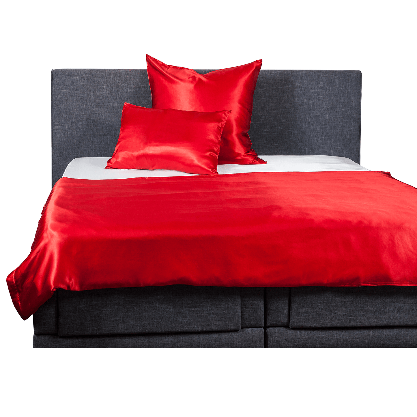 Silk bed linen Red