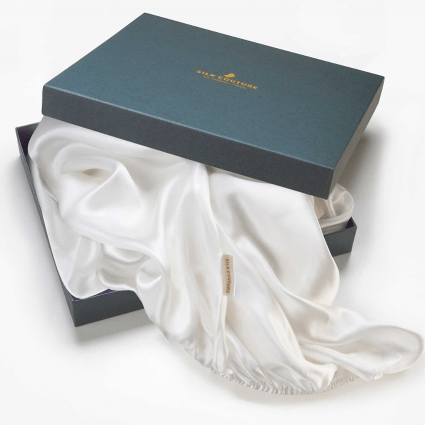 Maulbeerseiden-Bettlaken Naturweiß für normale bis hohe Matratzen - Silk Couture